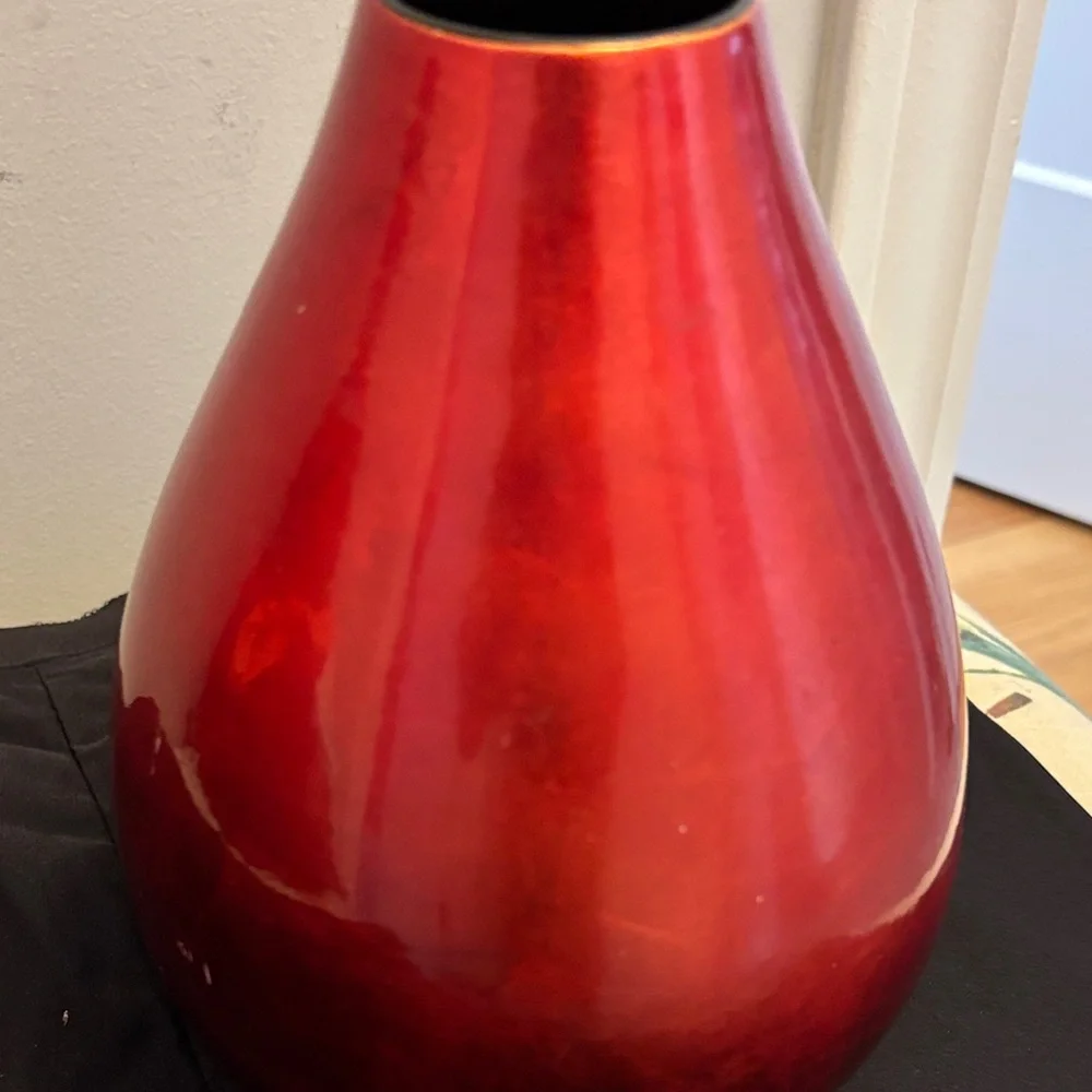 Crate&Barrel Radiant Red Vase